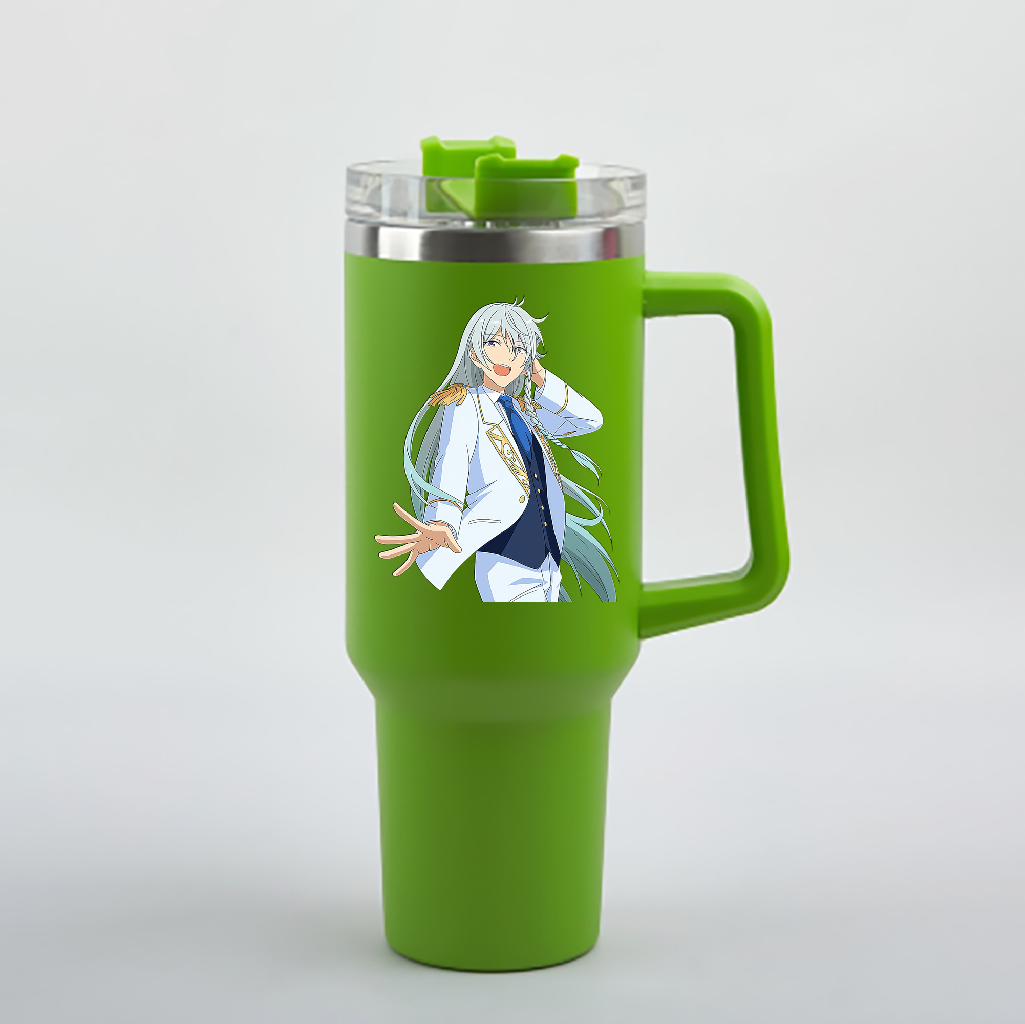 （画像用） あんさんぶるスターズ! Ensemble Stars 1200mL車用タンブラー - クリスタルステッカー（プラスチックストロー付き）